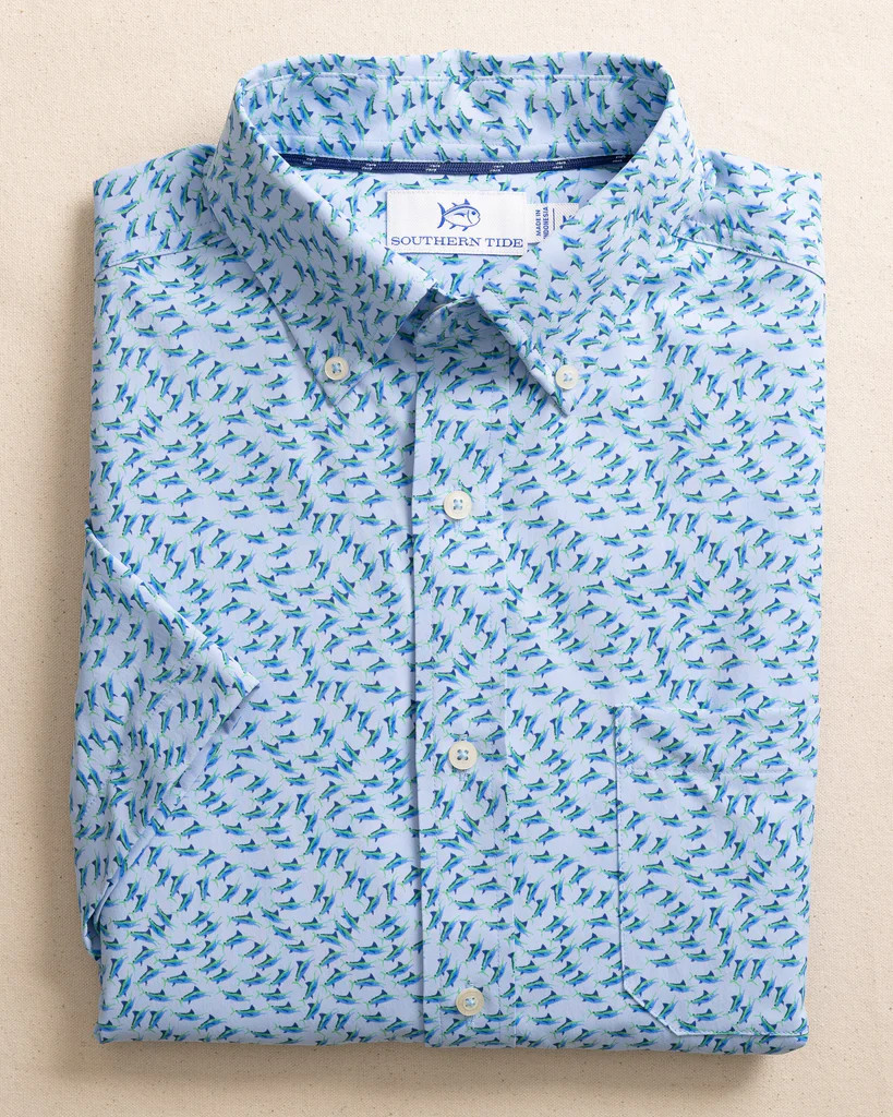 Fintastic Intercoastal Short Sleeve Sport Shirt | Southern Tide