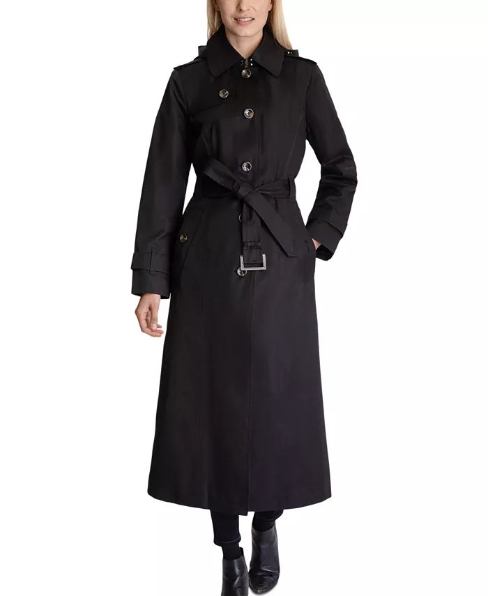 London Fog Women's Hooded Maxi Trench Coat & Reviews - Coats & Jackets - Women - Macy's | Macys (US)