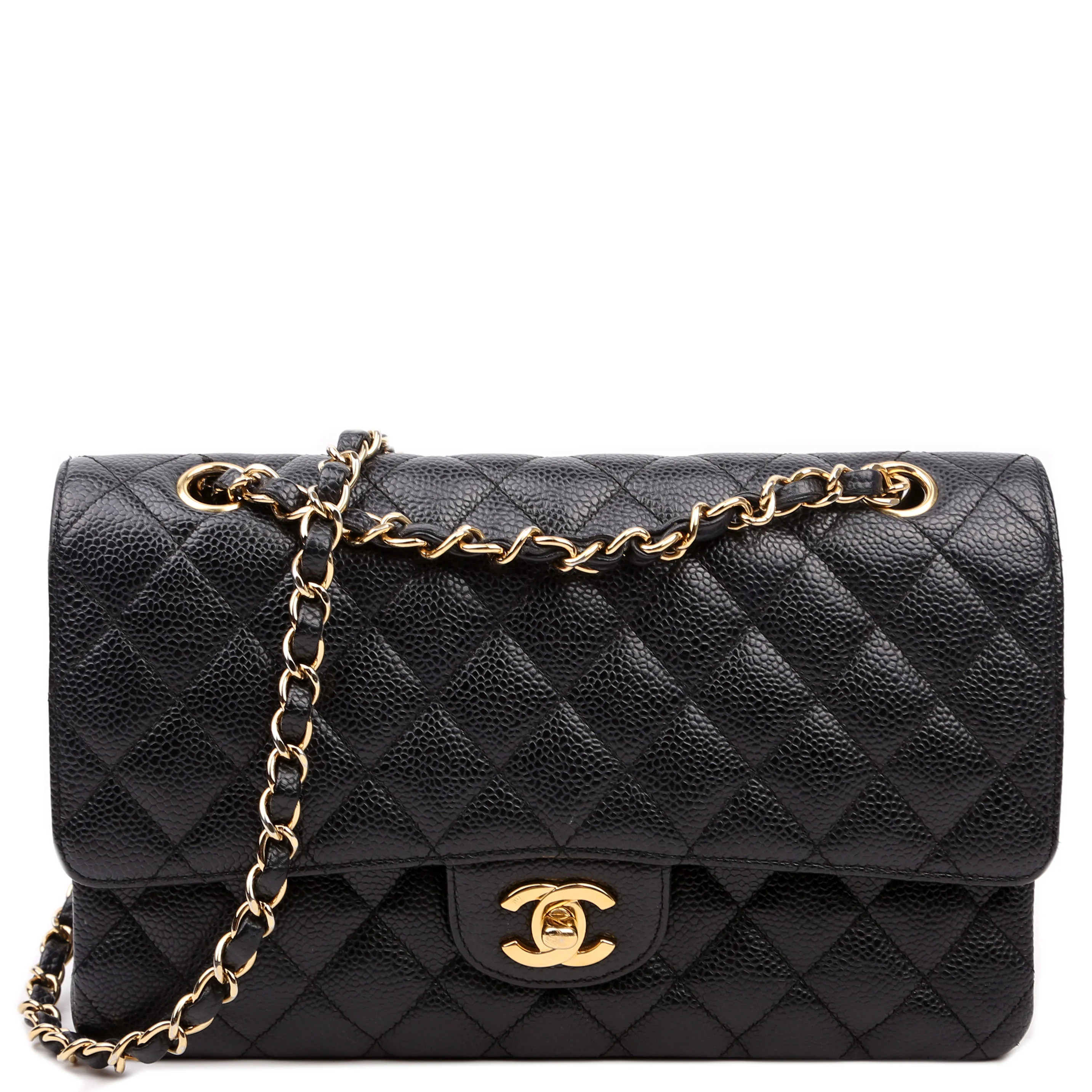 Classic Flap Medium Caviar 12M Black | Keeks Designer Handbags