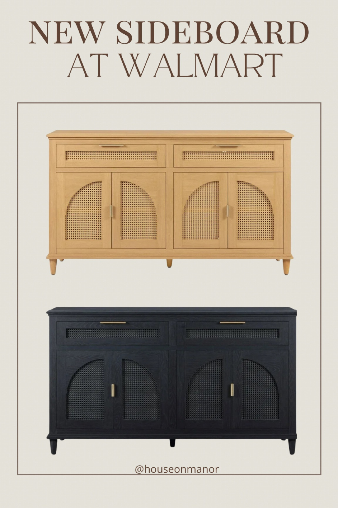 New beautiful rattan sideboards at Walmart! Under $250! 

#LTKStyleTip #LTKHome
