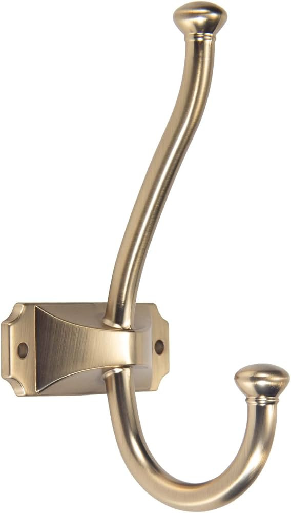 TUNNY Wall Mounted Coat Hooks - Champagne Gold Coat Hooks,Pack of 5, for Entry Shoe Cabinets, War... | Amazon (US)