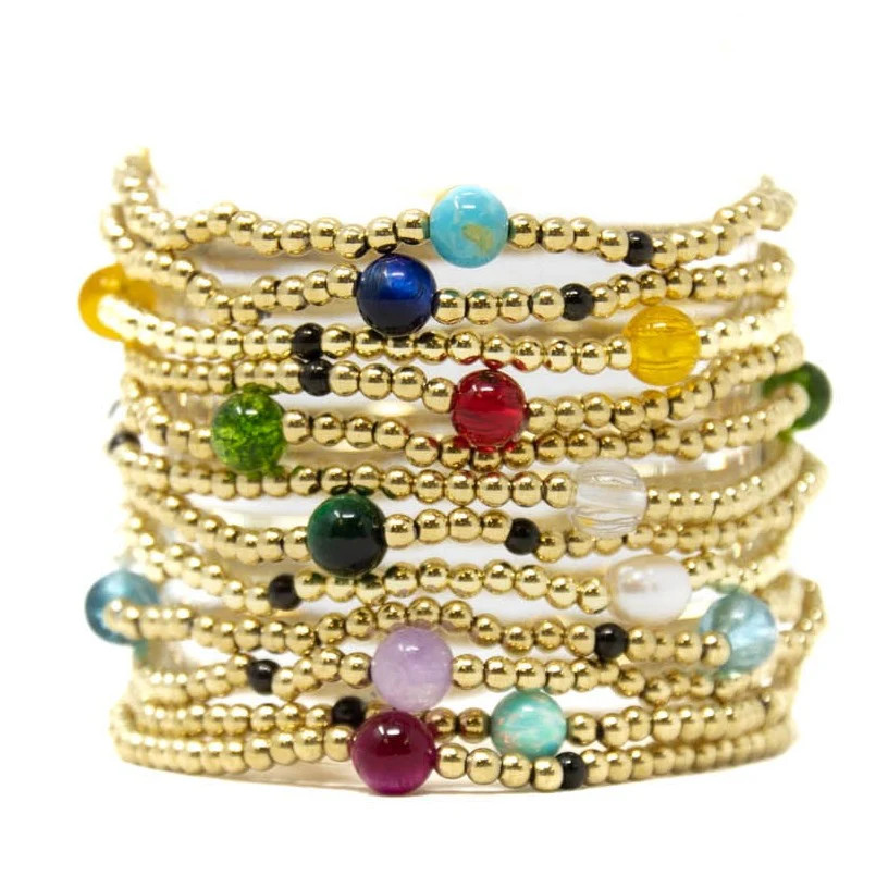 Build Your Own: Birthstone Dotties Bracelet Stack of 5 | Allie + Bess