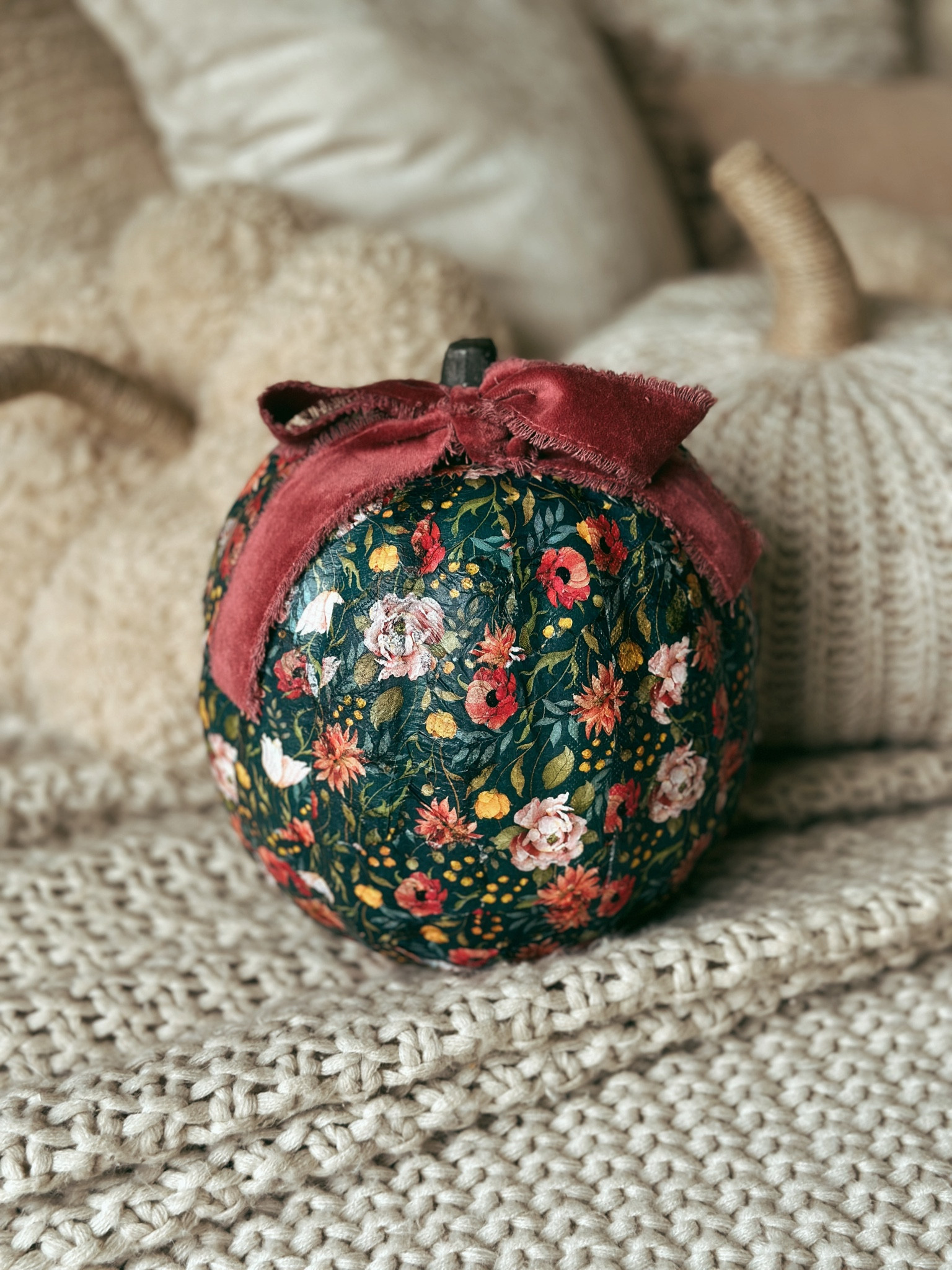 Mod podge napkin pumpkin craft 

#LTKSeasonal #LTKhome #LTKunder50