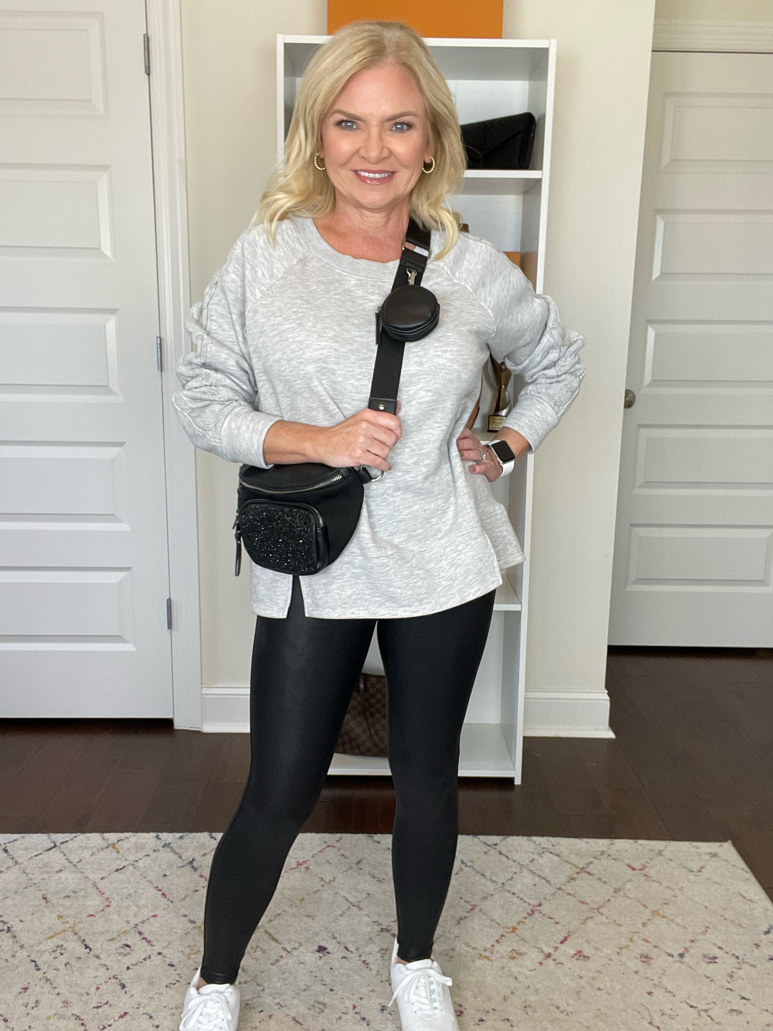 Comfy leggings outfit for Monday!
#walmart
@walmart
#walmartfashion
#walmartfinds
#fauxleatherleggings
#spanx
#spanxleggings
#leggingsoutfit
#stevemadden
#falloufit
#fall2022


#LTKunder50 #LTKstyletip #LTKSeasonal