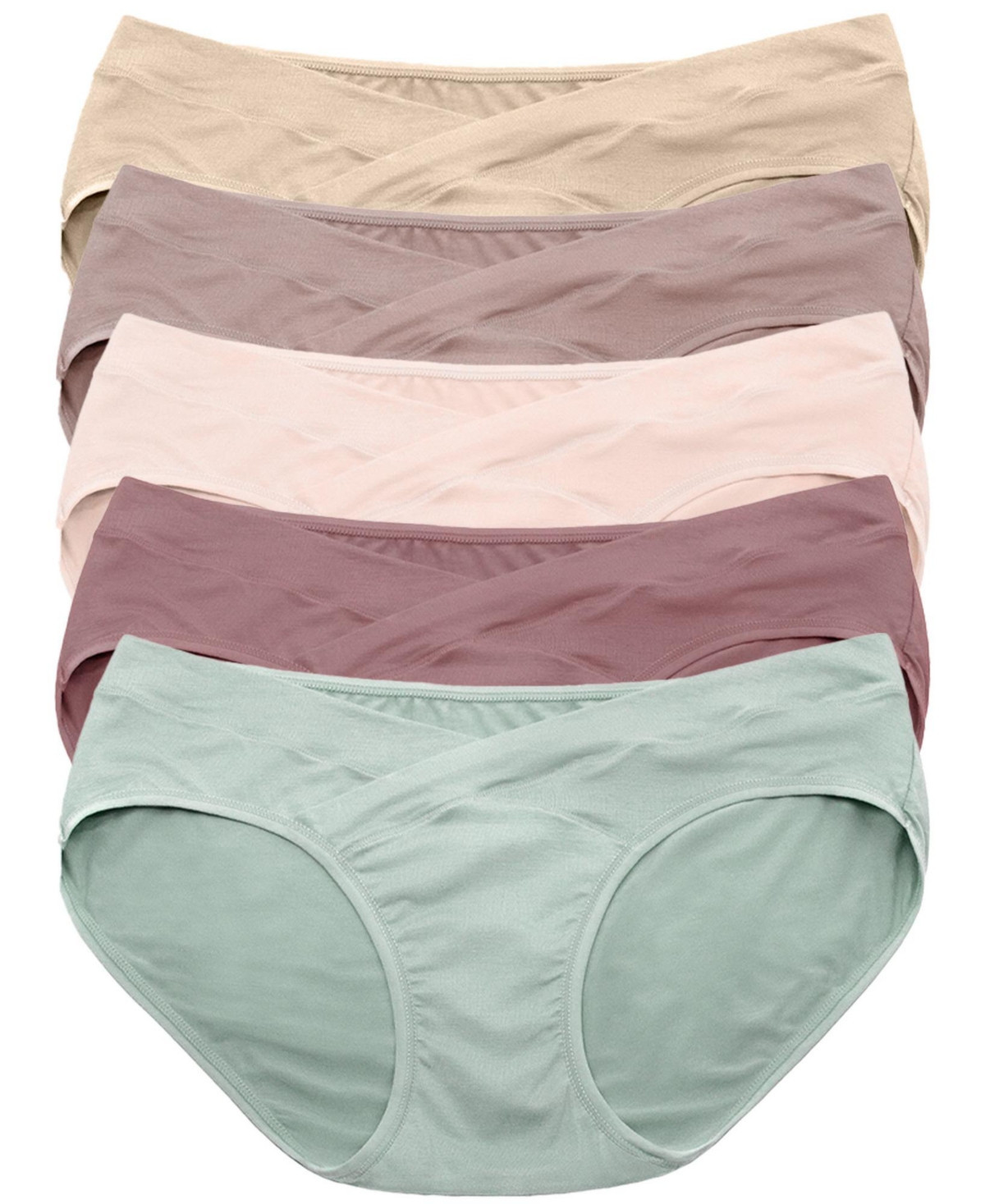 Kindred Bravely Maternity Under-the-Bump Bikini Underwear (5-Pack) - Assorted pastels | Macy's