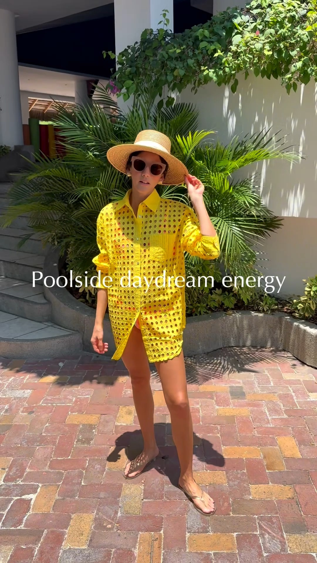 Oxford tunic, straw hat, jelly thing sandals.

Wearing an XS in this Solid & Striped cover up I love. 

#LTKSwim #LTKTravel #LTKootd