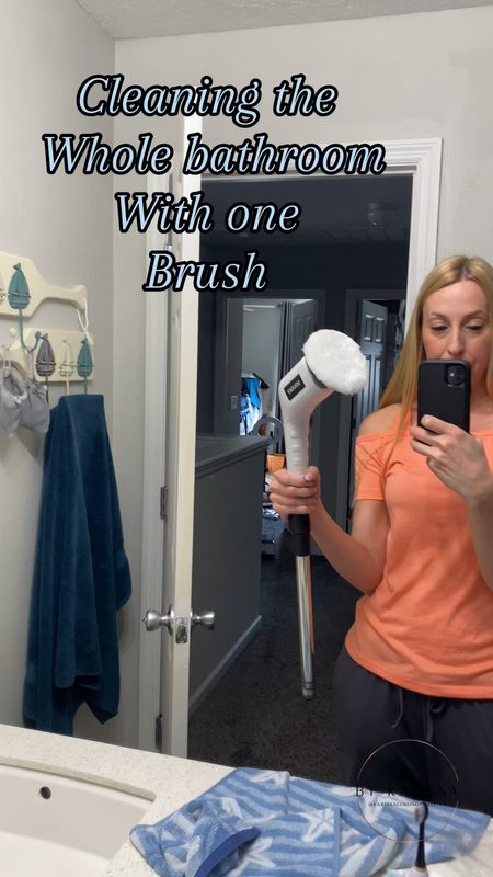 Spring cleaning with my new 8 in 1 electric brush. 
It cleans everything from the bathtub to the mirror  

#LTKVideo #LTKhome #LTKfindsunder50