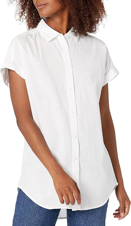 Goodthreads Women's Washed Cotton Short Sleeve Tunic | Amazon (US)