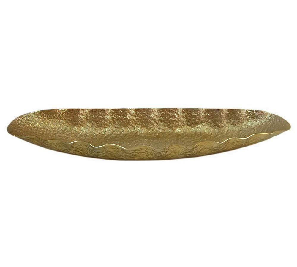 Camille Brass Oval Tray | Pottery Barn (US)