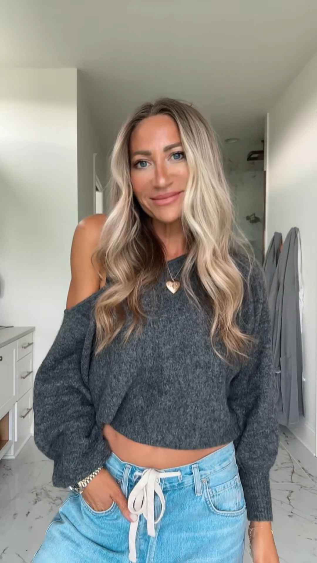 wearing a 26 in the denim and a small in the sweater. I’ve linked some denim dupes here, too! 

#LTKCyberWeek #LTKOver40 #LTKootd