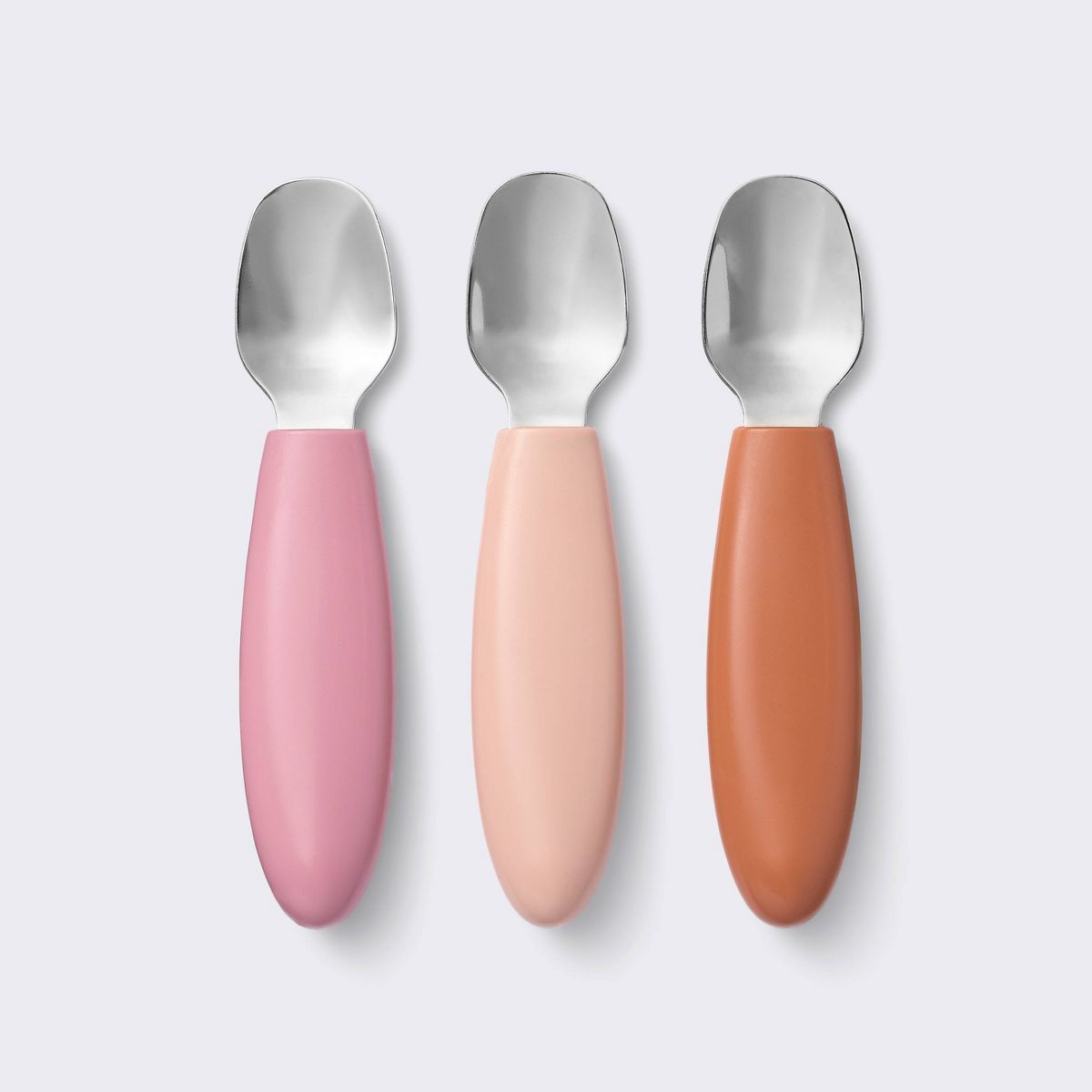 Stainless Steel Spoons - 3pk - Pink/Rust - Cloud Island™ | Target