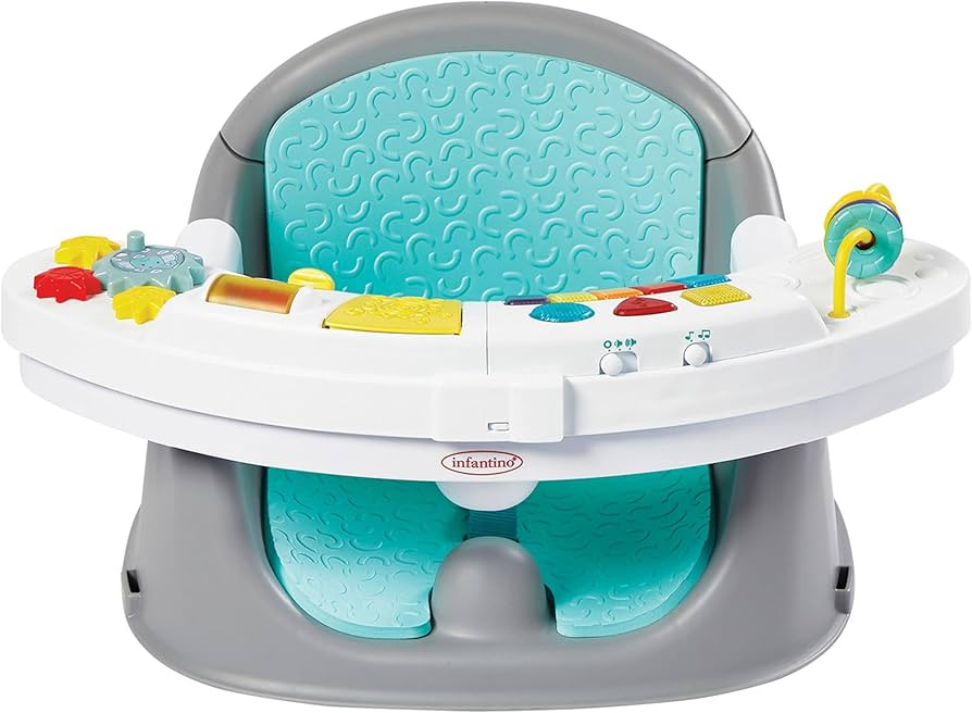 Infantino Music & Lights 3-in-1 Discovery Seat and Booster - Convertible, Infant Activity and Fee... | Amazon (US)