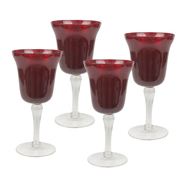 Top Shelf Red Wine Glass Set of 4 - Walmart.com | Walmart (US)