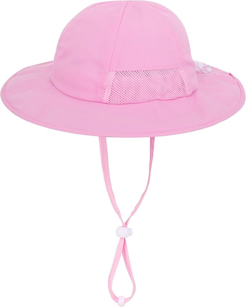Simplicity Toddler's Adjustable UPF 50+ Sun Protection Wide Brim Travel Hat | Amazon (US)