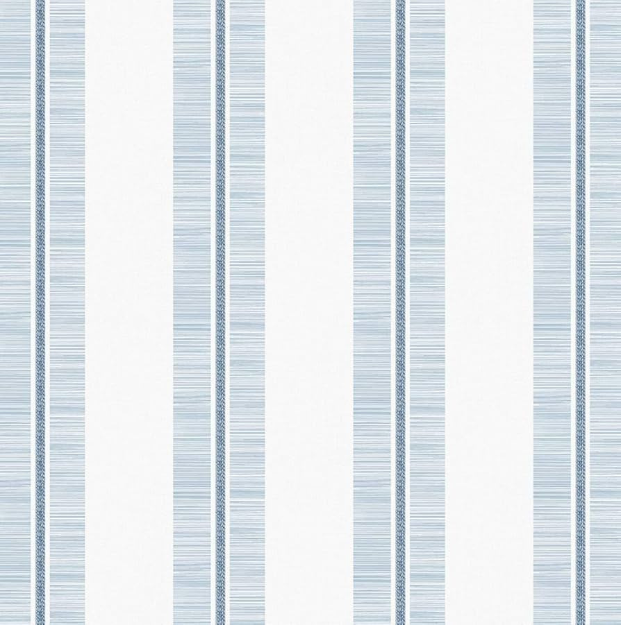 NextWall Beach Towel Stripe Peel and Stick Wallpaper (Blue Skies) | Amazon (US)