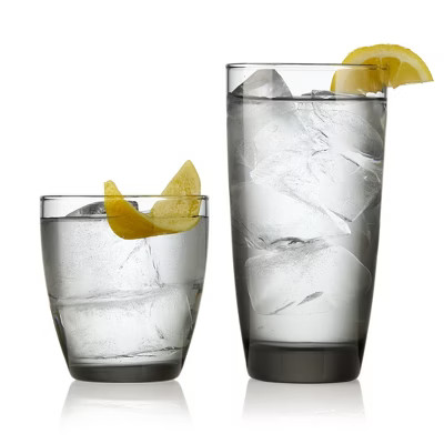Libbey Slate Smoke 12 piece Cooler and Double Old Fashioned Glass Set | Target