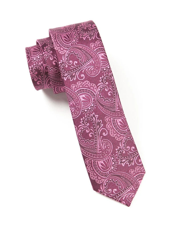 Twill Paisley Wine Tie | The Tie Bar