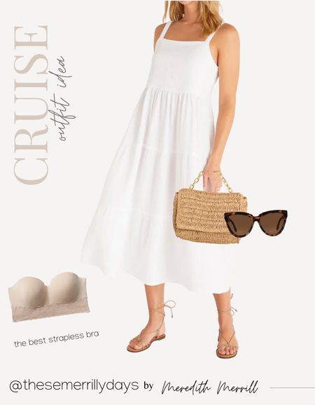Cruise outfit • vacation • white dress • resort • summer dress • 

#LTKstyletip #LTKitbag #LTKunder100