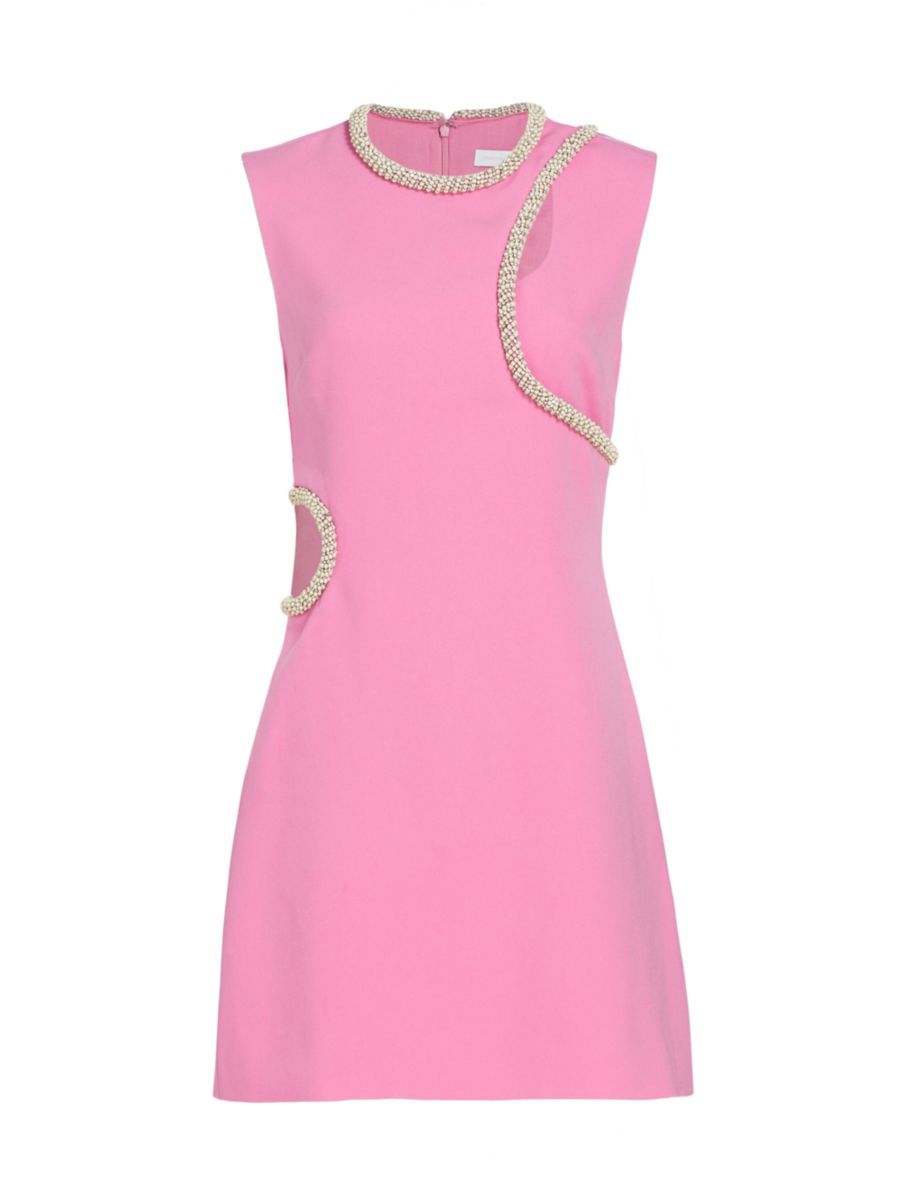 Kat Beaded-Trim Minidress | Saks Fifth Avenue