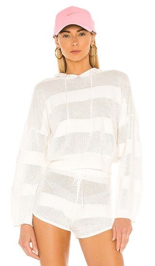 Everly Knit Hoodie in White | Revolve Clothing (Global)