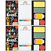 Xqumoi Teacher Themed Sticky Notes Set - Blackboard Pencil Apple Shape Self-Stick Note Pads Teach... | Amazon (US)