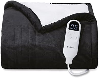 Bedsure Heated Blanket Electric Throw - Soft Fleece Electric Blanket Halloween Blanket, 6 Heat Setti | Amazon (US)