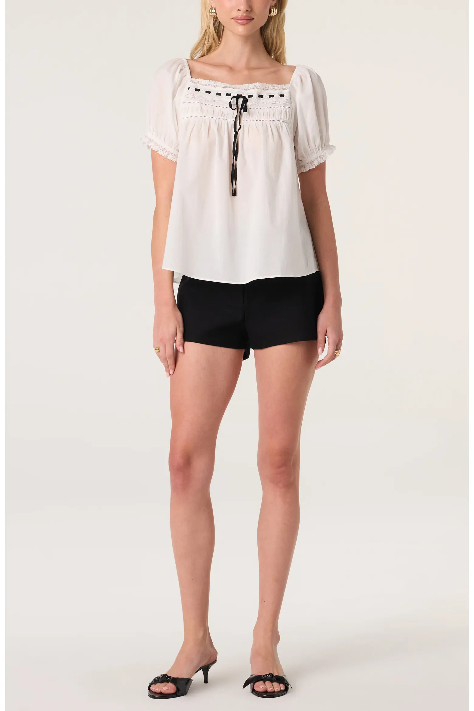 ASTR the Label Carola Puff Sleeve Cotton Top (Women) | Nordstrom | Nordstrom
