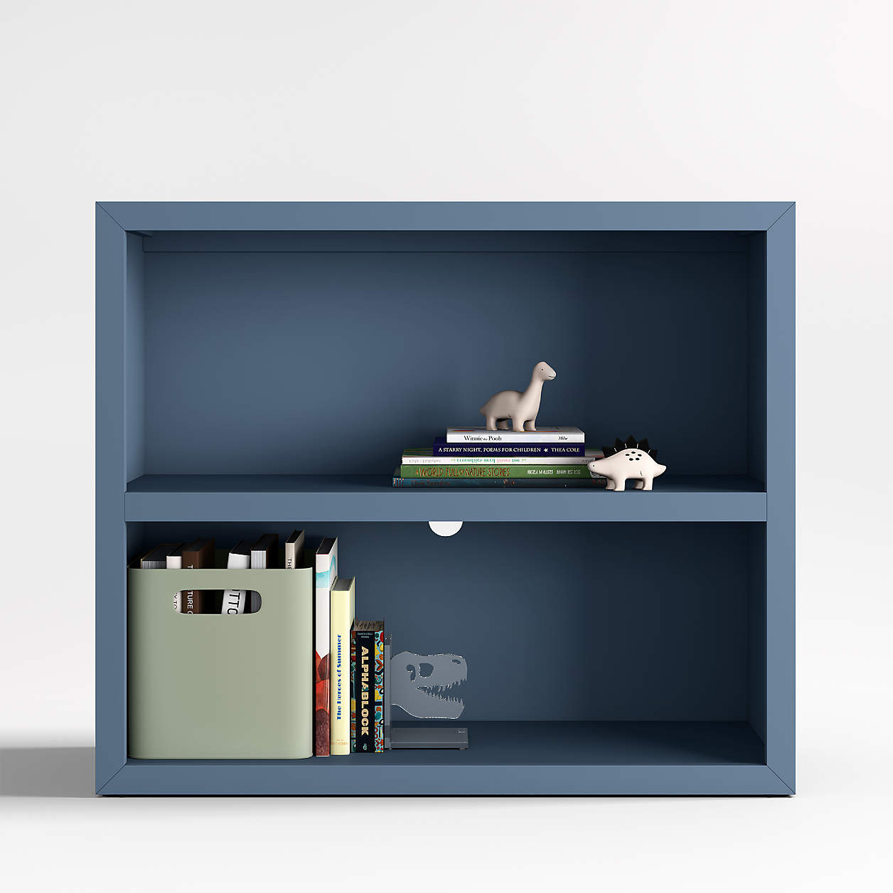 Ever Simple 36" Modular Slate Blue Wood Kids Bookcase + Reviews | Crate & Kids | Crate & Barrel