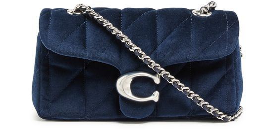 Tabby quilted velvet shoulder bag 20 | 24S US