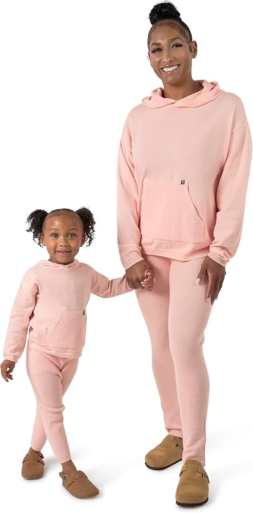 Modern Moments by Gerber Mommy and Me Hooded Waffle Sweater Knit Top and Legging Set | Amazon (US)