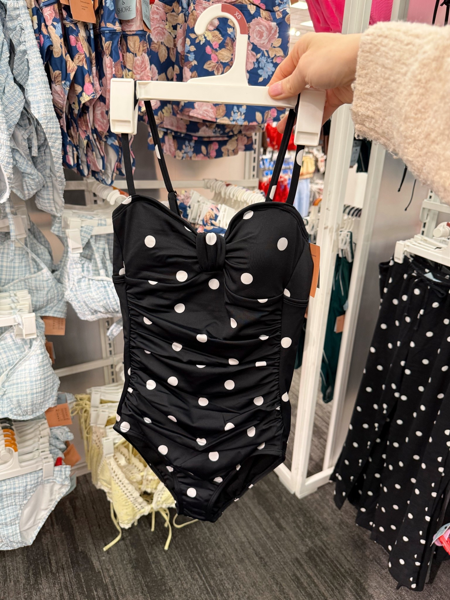 Polka dot swim suit and cover up at Target 

#LTKootd #LTKSeasonal #LTKmomlife