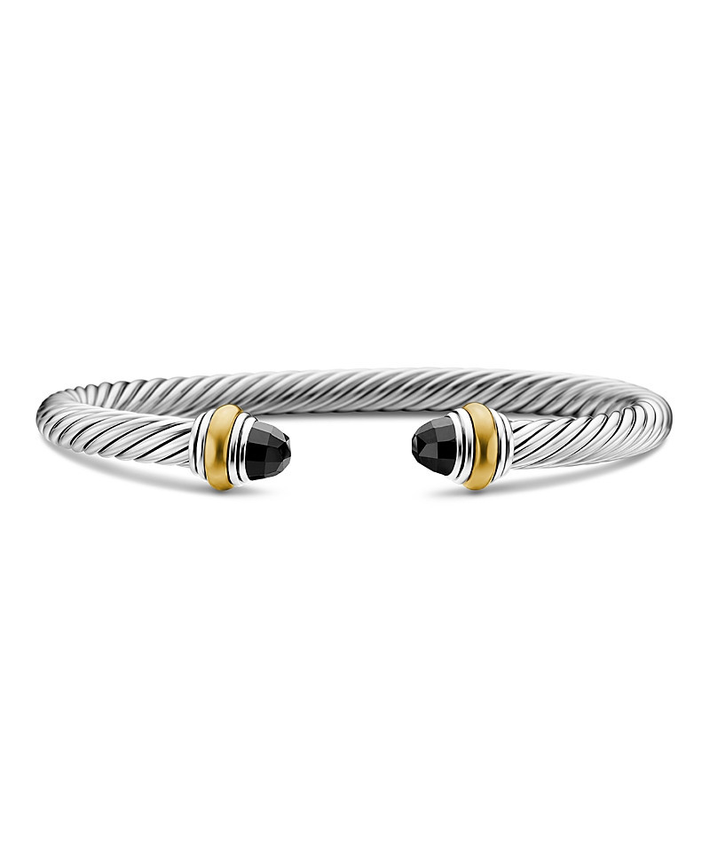 David Yurman Cable Classic Bracelet with Black Onyx and 14K Gold, 5mm | Bloomingdale's (US)