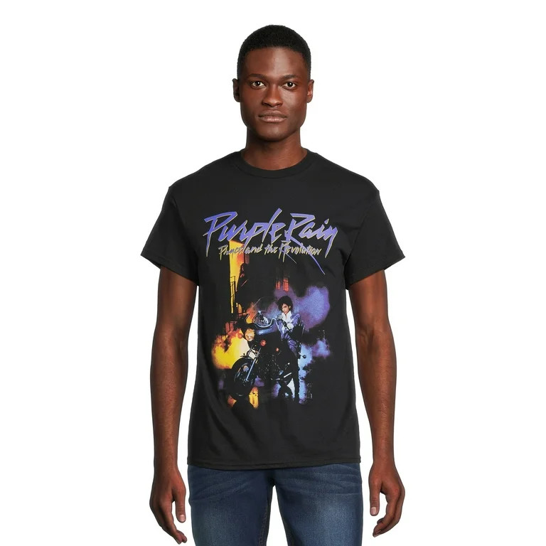 Prince Men's Purple Rain Graphic Tee with Short Sleeves, Sizes S-3XL | Walmart (US)