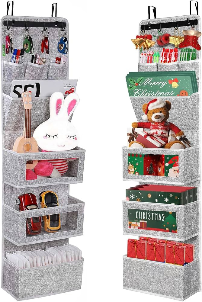 VICTORICH All-IN-ONE Over the Door Organizer, Super Behind the Door Storage Organizer with Door R... | Amazon (US)