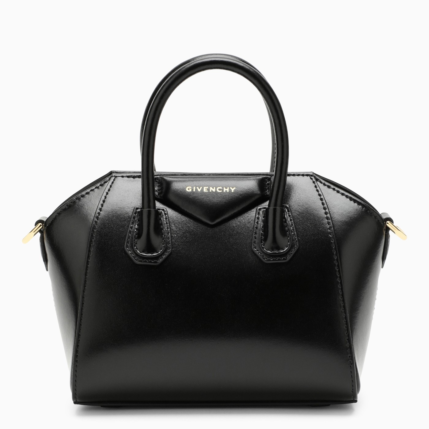Antigona Toy black Box leather bag | The Double F