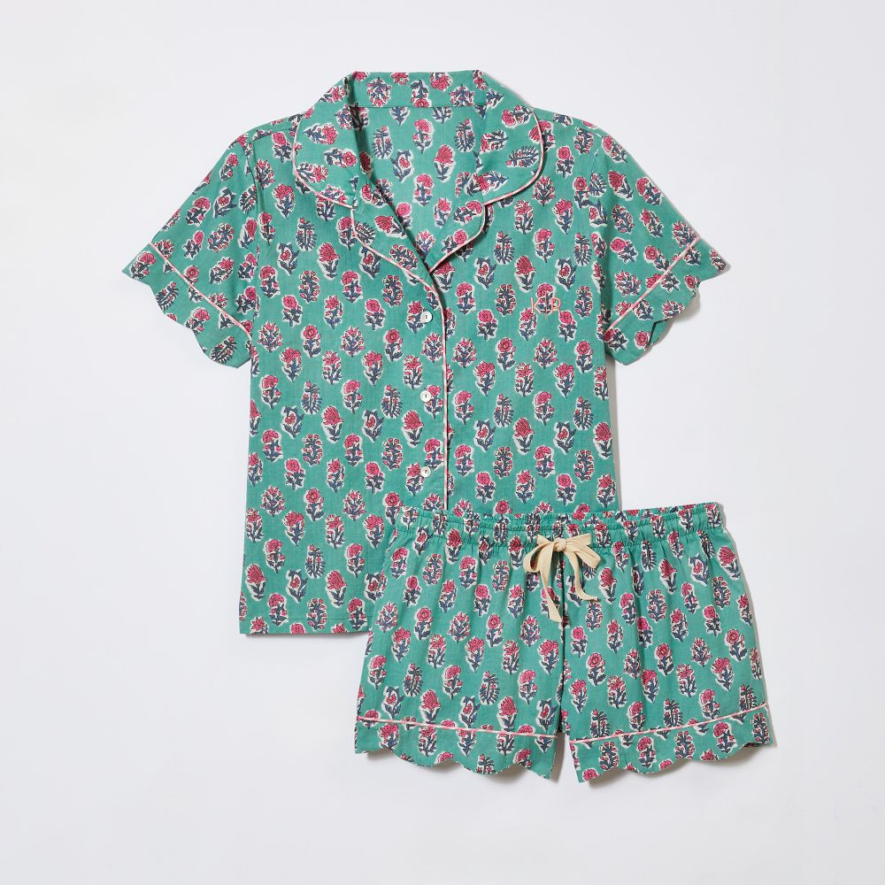 Block Print Short Pajama Set | Mark and Graham
