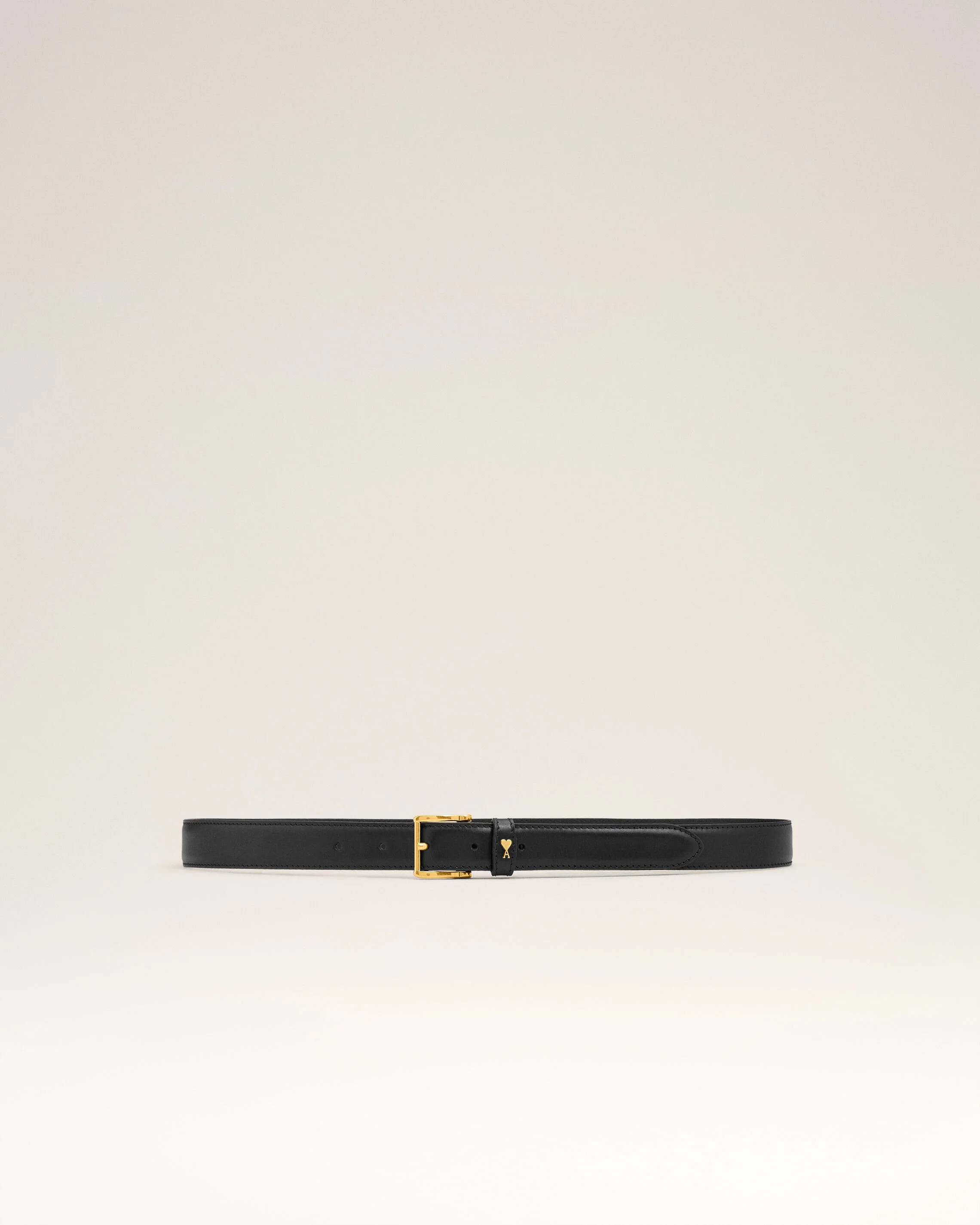 BLACK/VIBRATED BRASS Paris Paris Belt | AMI PARIS | AMI Paris FR