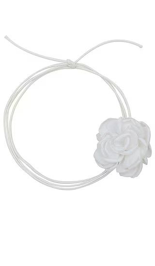 Flower Choker in White | Revolve Clothing (Global)