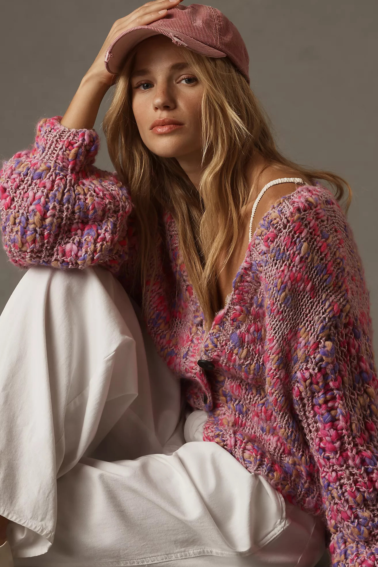 Line Speckled Cardigan Sweater | Anthropologie (US)