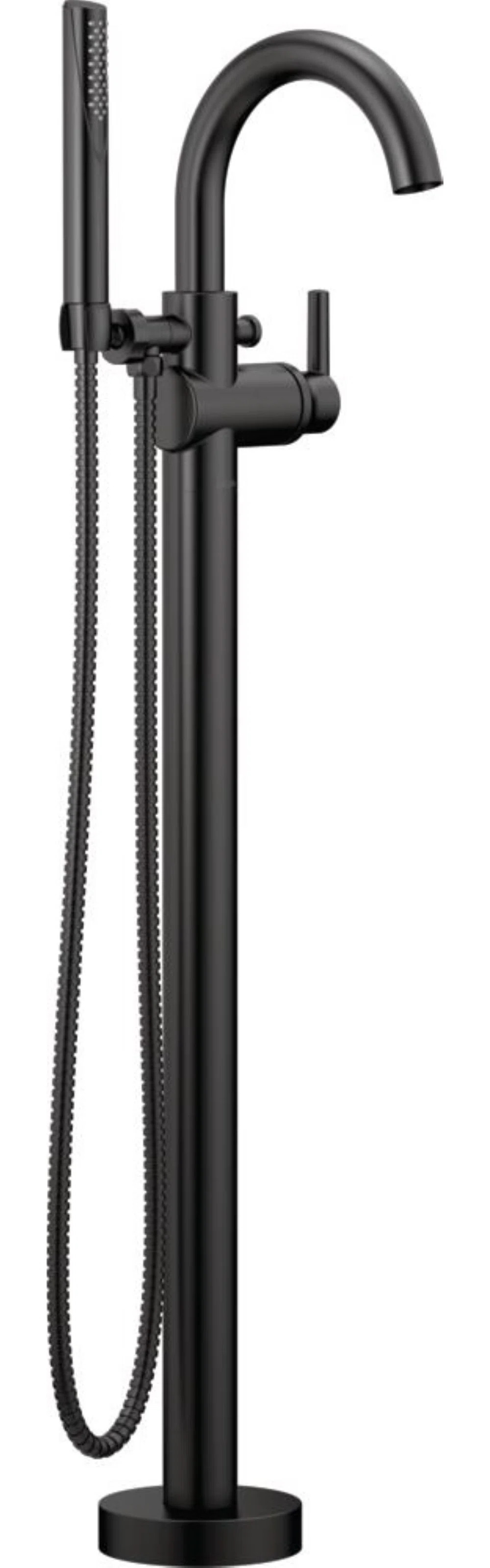 Trinsic Single Handle Floor Mounted Freestanding Tub Filler T4759-BLFL | Wayfair North America