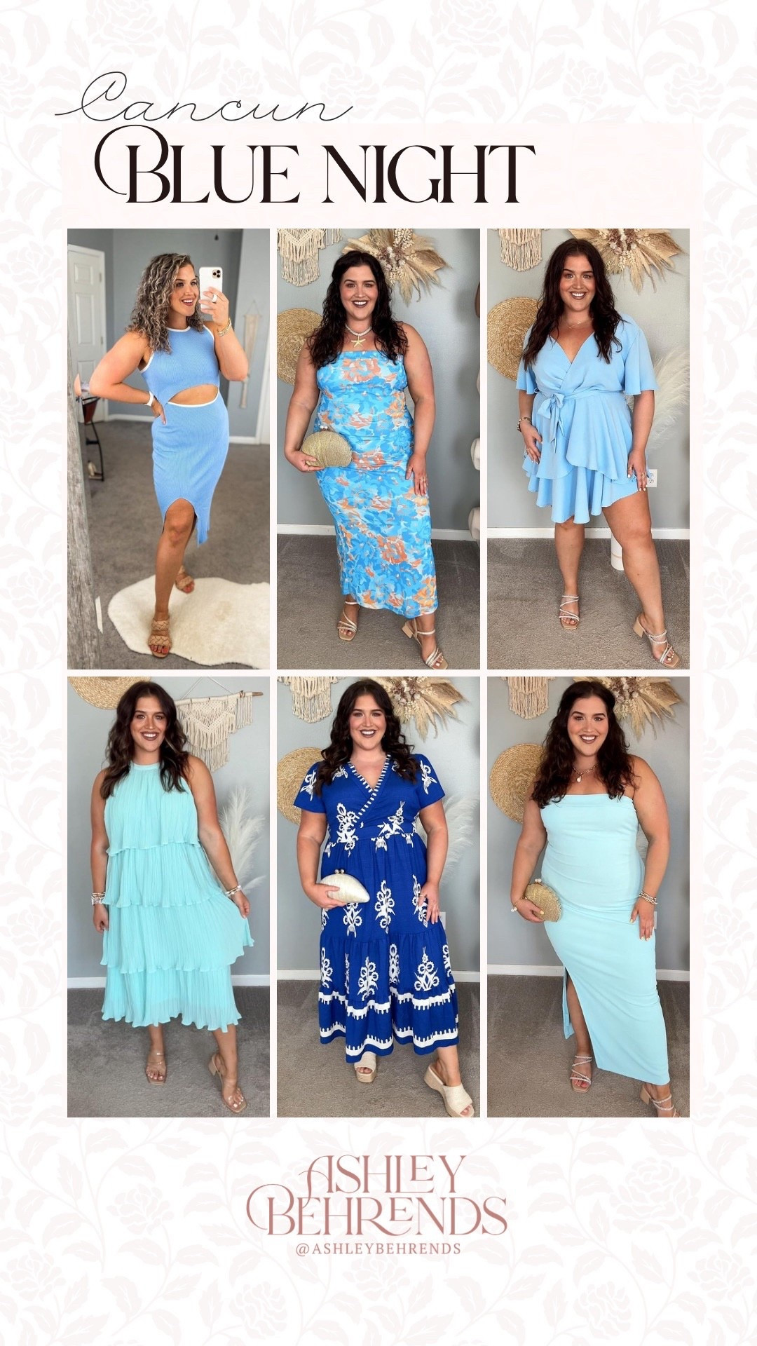 Give me every single shade of blue when I’m at the beach 🏝️. I absolutely love the way these look when you’re by the water. It’s serious a perfect match. These are some of my outfit ideas for a blue themed night in Cancun. 
strapless blue dress, plus size dress inspo, cutout baby blue dress 

#LTKPlusSize #LTKSeasonal #LTKWedding