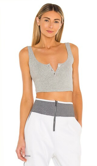 X FP Movement Luxe Rib Snap Tank in Heather Grey | Revolve Clothing (Global)