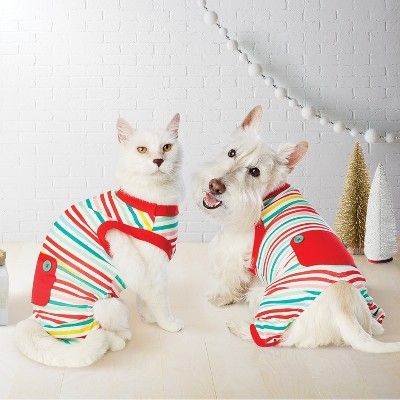 Merry Lane Striped Pet Pajamas for Dog - Wondershop™ | Target