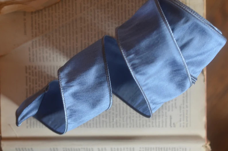 10 Yard Roll of Warm Dusty Blue 2 1/2 or 4 Width | Etsy | Etsy (US)