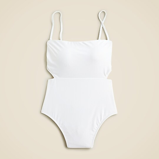 Cutout tie-back one piece | J. Crew US