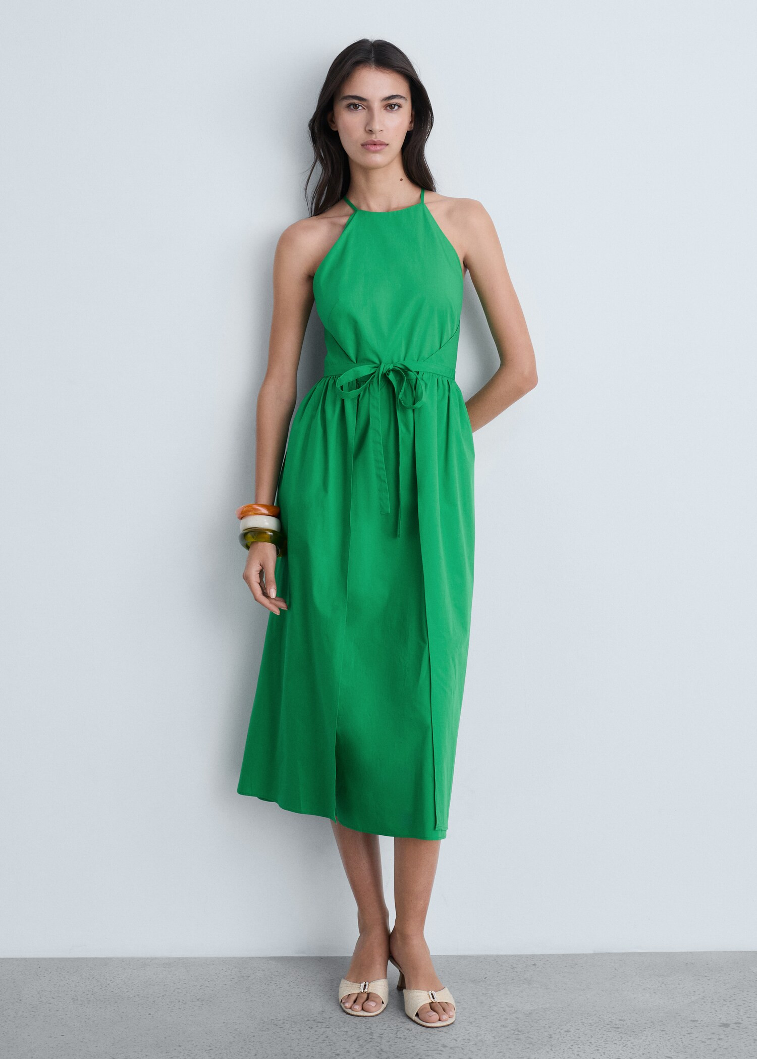 Flared bow dress | Mango (US/MX/AU)