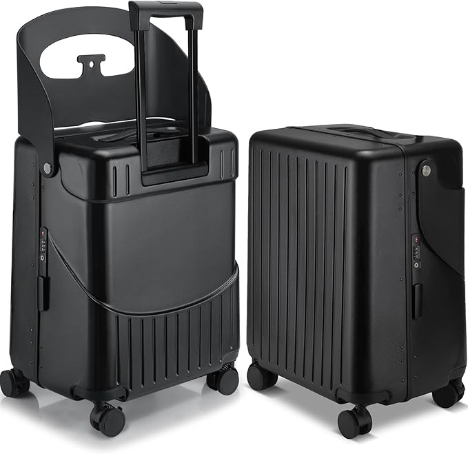 20 Inch Ride on Luggage with Seat for Kids Expandable Ride on Suitcase with Spinner Wheels and Lo... | Amazon (US)
