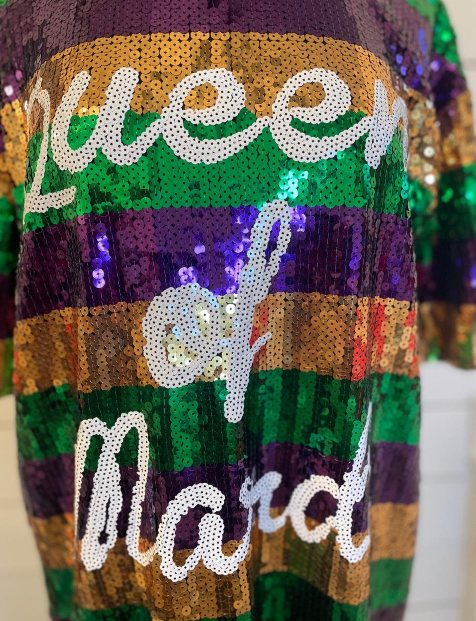 Queen of Mardi Gras Sequin Dress - Etsy | Etsy (US)