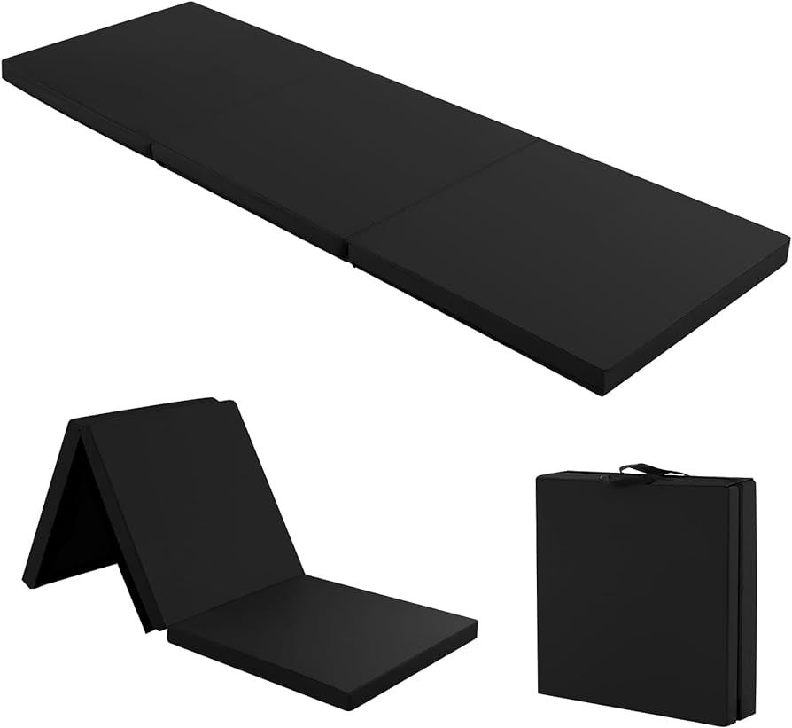 Giantex 6'x 2' Gymnastics Mat, 2" Thick Folding Tumbling Mat with Hook and Loop Fastener, Foldabl... | Amazon (US)