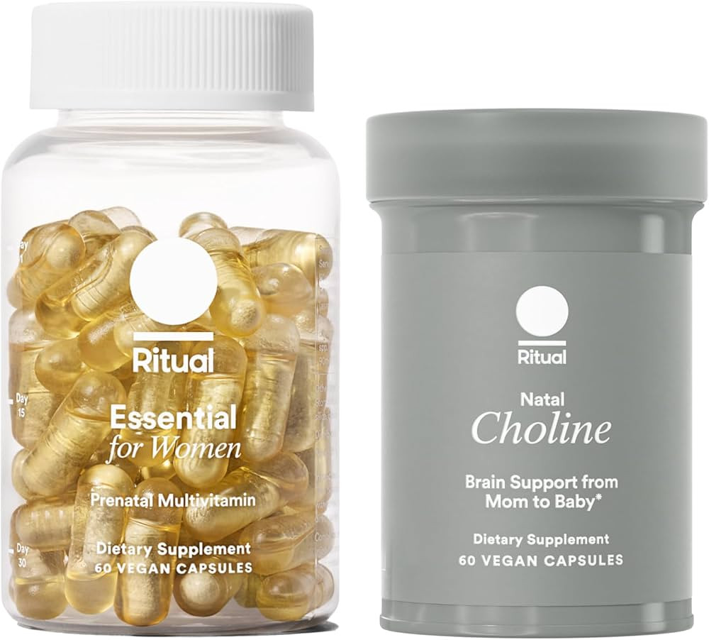 Ritual Mom-to-Baby Set with Prenatal Vitamins and Natal Choline Supplements, Supports Pregnancy, ... | Amazon (US)